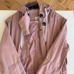 Twik muted pink trench jacket